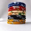 Fabric Wrapped Bangle Set — Set of 10