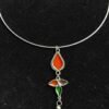 1red Anaar Drop Hansuli Neckpiece