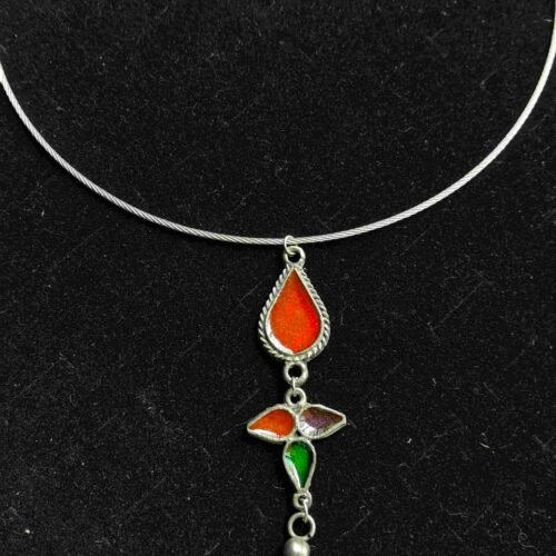 Anaar Drop Hansuli Neckpiece