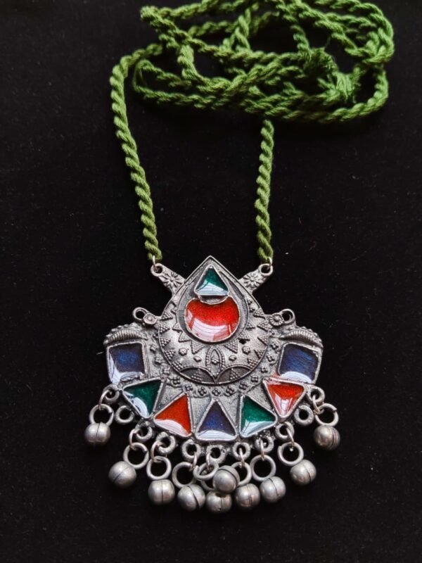 WhatsApp Image 2026-07-28 at 2.21.08 PM Earthy Meena Drop Statement Necklace