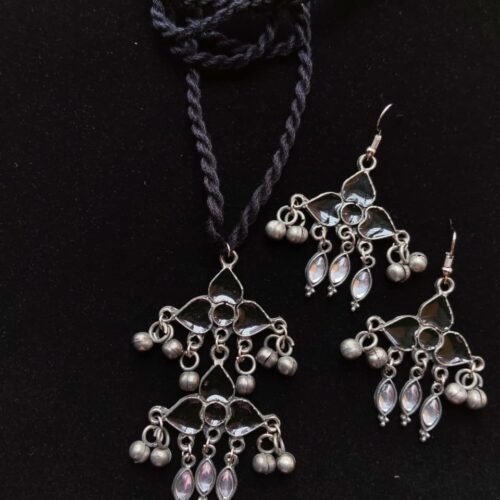 WhatsApp Image 2026-07-28 at 2.24.13 PM1 The Midnight Heritage Tiered Necklace & Earring Set