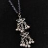 Midnight Flora Double-Drop Pendant