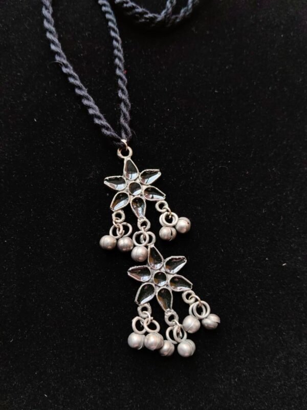 Midnight Flora Double-Drop Pendant