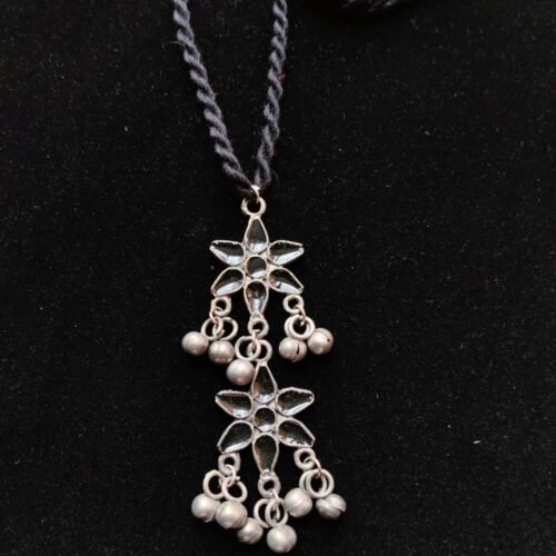 Midnight Flora Double-Drop Pendant