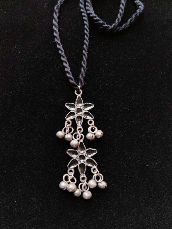 Midnight Flora Double-Drop Pendant