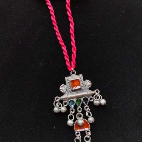 WhatsApp Image 2026-07-28 at 2.24.23 PM The Vintage Meena Drop Thread Choker Cum Neckpiece