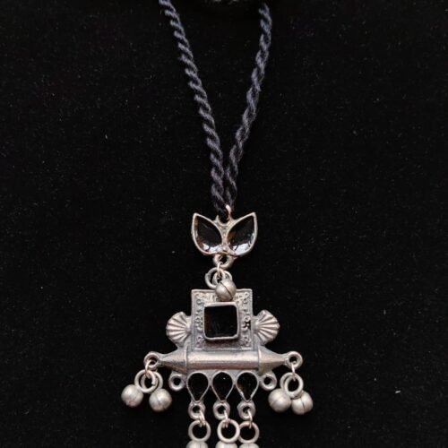 WhatsApp Image 2026-07-28 at 2.24.27 PM The Obsidian Geometric Thread Neckpiece