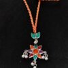 Bohemian Meena-Inlay Floral Neckpiece