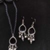 WhatsApp Image 2026-07-28 at 2.24.40 PM Black Teardrop Boho Pendant & Earring Set