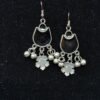 Boho Black Meenakari Ghungroo Earrings