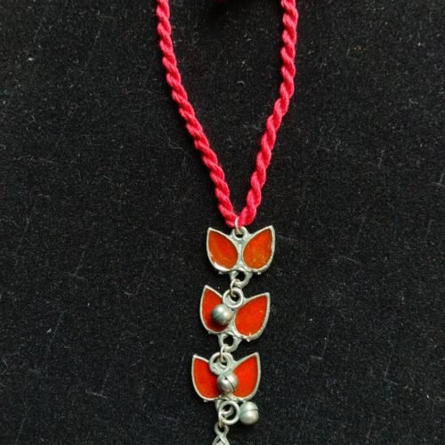 Tribal Motif Red Thread Choker