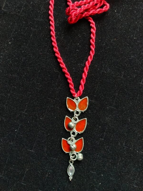 Tribal Motif Red Thread Choker