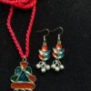 WhatsApp Image 2026-07-28 at 2.25.21 PM Boho Multicolor Enamel Thread Necklace & Earrings