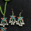 WhatsApp Image 2026-07-28 at 2.25.22 PM1 Boho Braided Green Thread & Blackpolished Floral Set