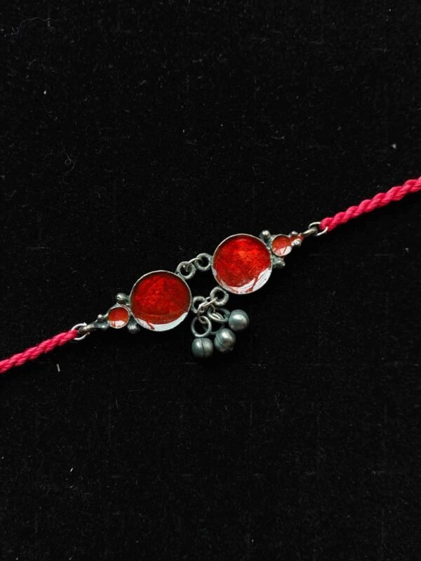 Scarlet Twin Circle Choker