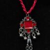 nk2 Crimson Petal Thread Neckpiece