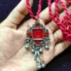 nk3 Crimson Petal Thread Neckpiece