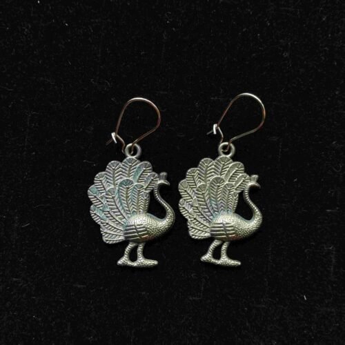 pck Mor Peacock Drop Earrings