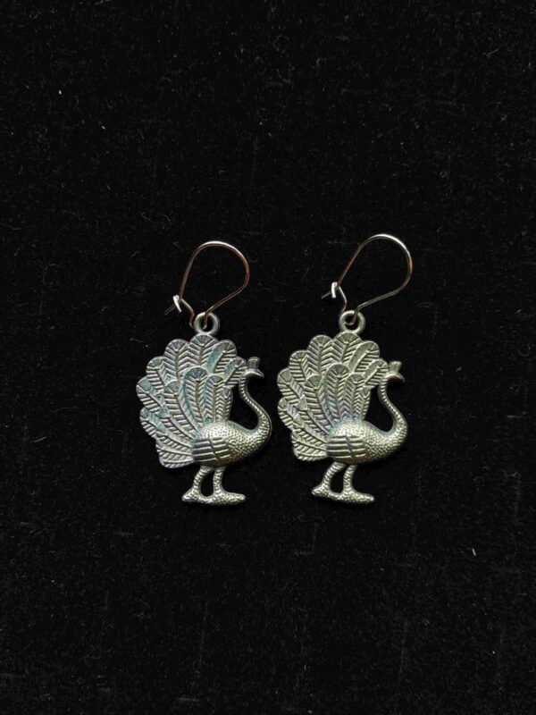 pck Mor Peacock Drop Earrings