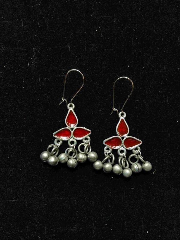 Meera Ember Danglers Red