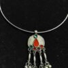 Vintage Tribal Hansuli Neckpiece Red