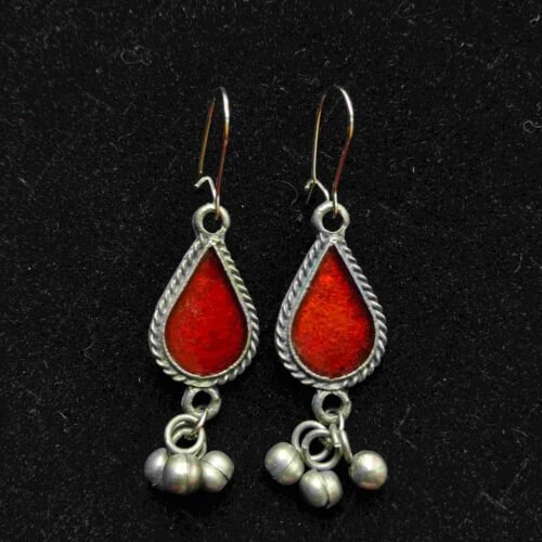 tearmarron Wine Maroon Drop Earrings