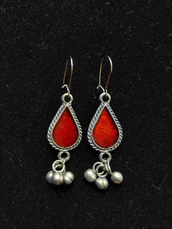 tearmarron Wine Maroon Drop Earrings