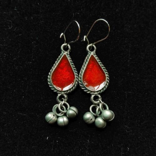 tearred Scarlet Red Drop Earrings