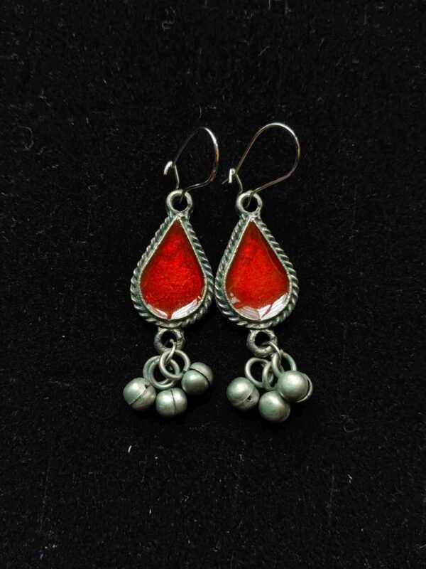 tearred Scarlet Red Drop Earrings